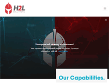 Tablet Screenshot of h2lsolutions.com